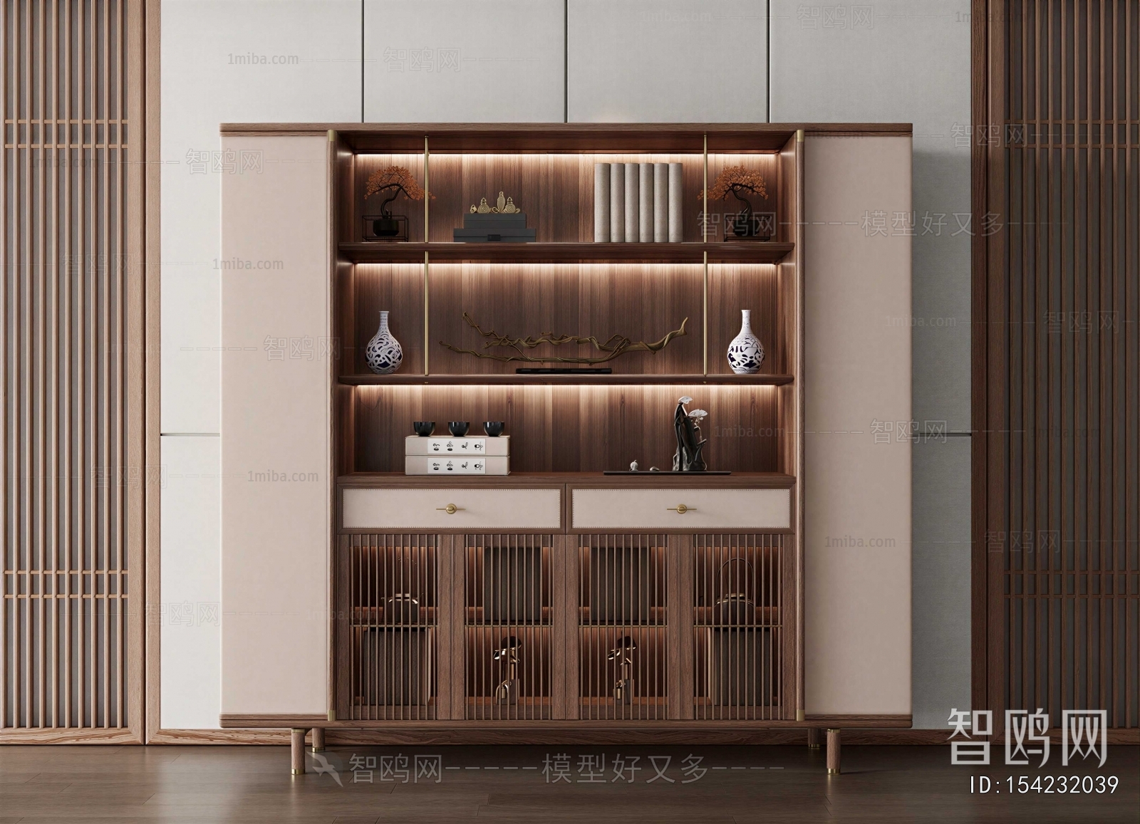 New Chinese Style Bookcase