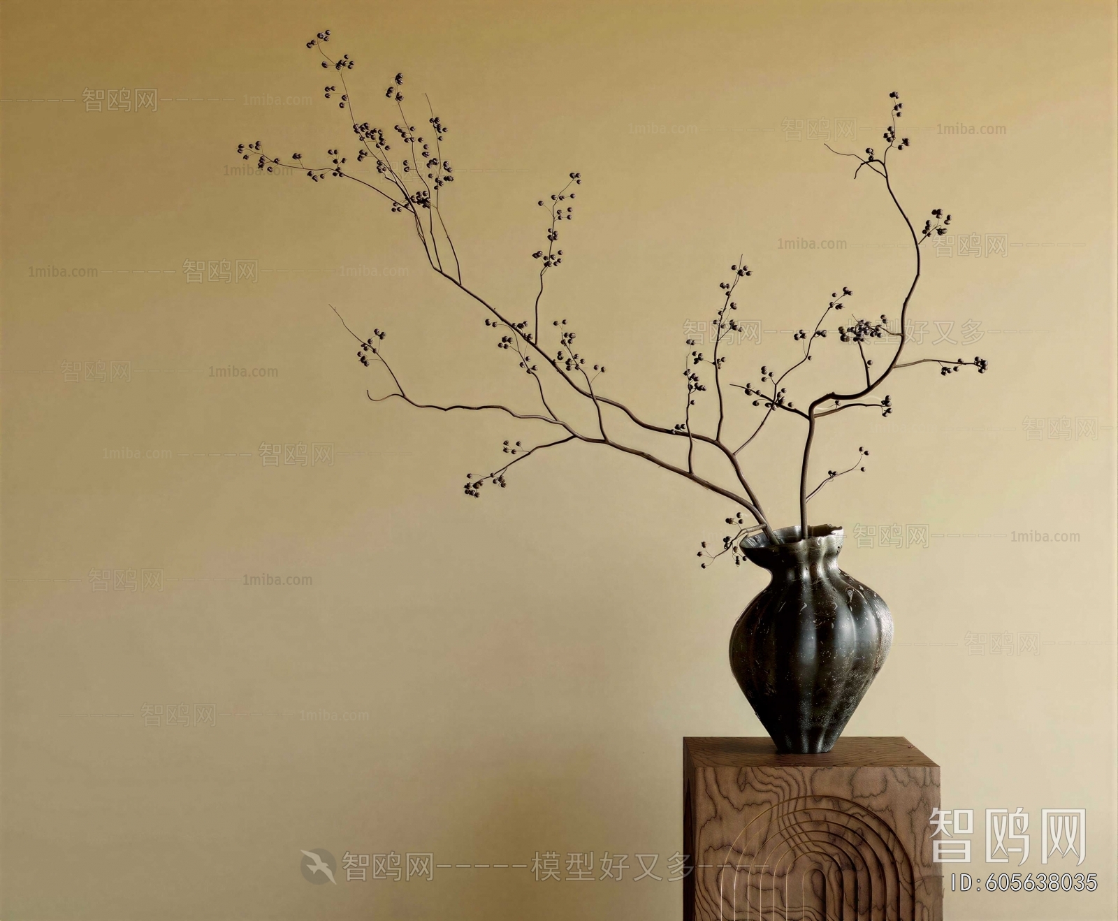 Wabi-sabi Style Dried Branch