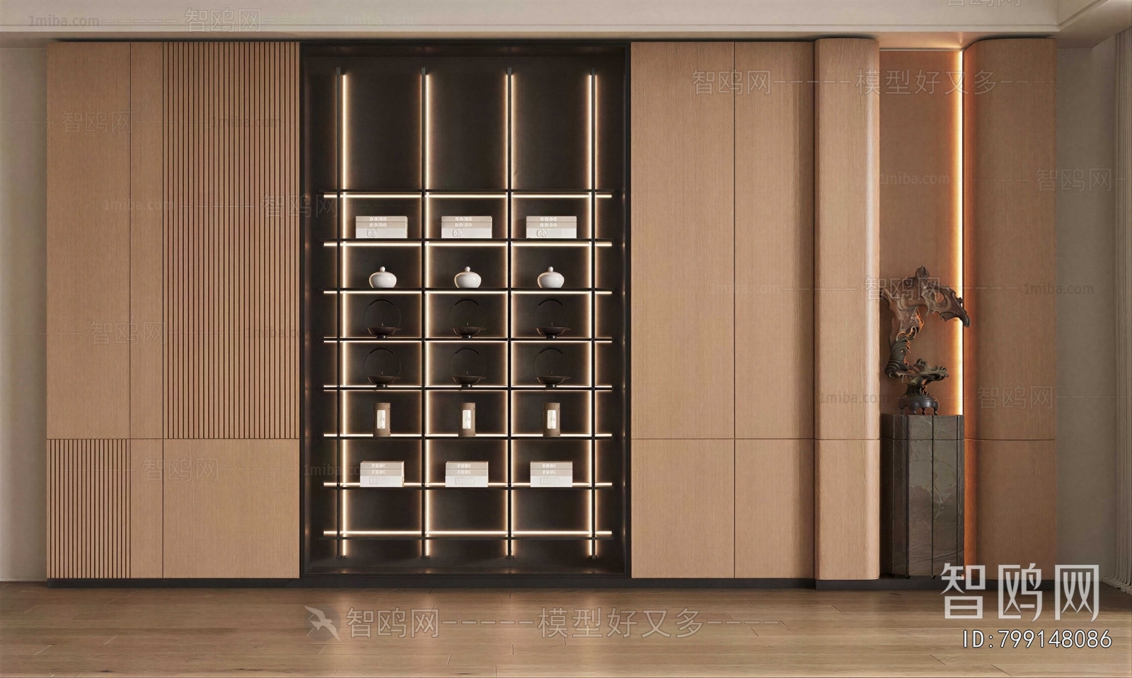 New Chinese Style Decorative Cabinet