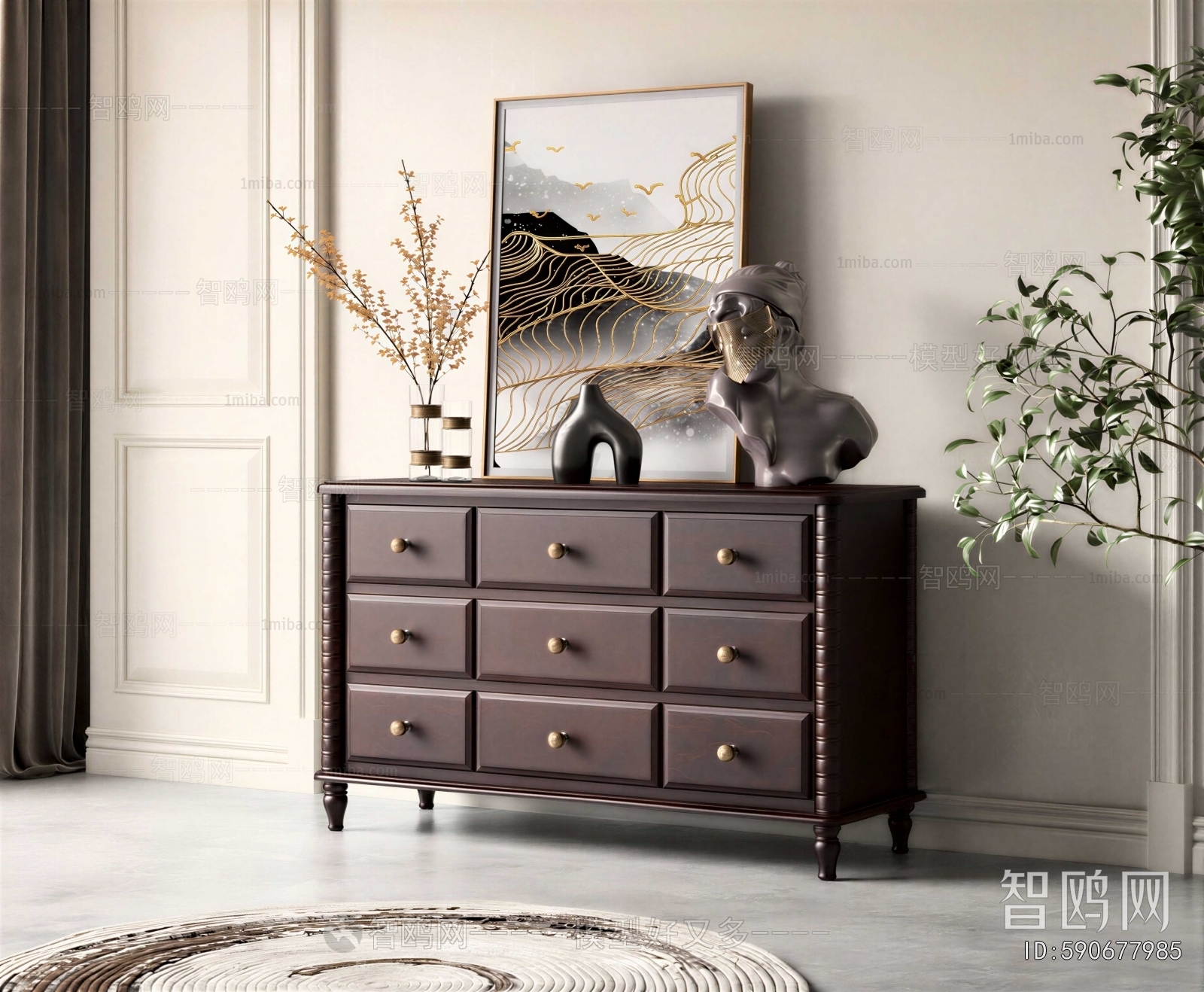 American Style Side Cabinet