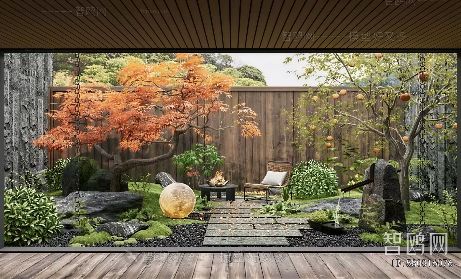 Japanese Style Courtyard/landscape
