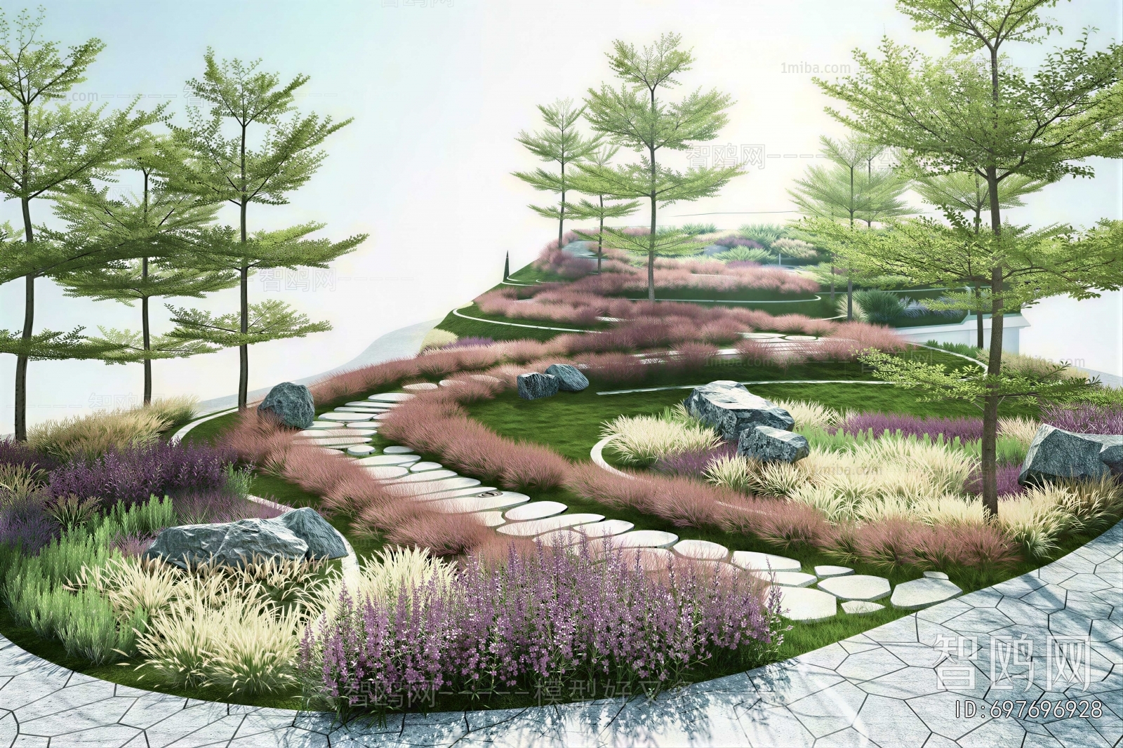 Modern Park Landscape