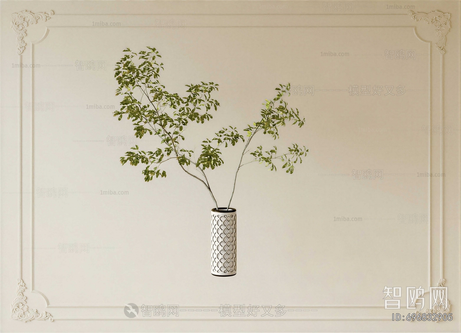 Modern Aquatic Green Plant