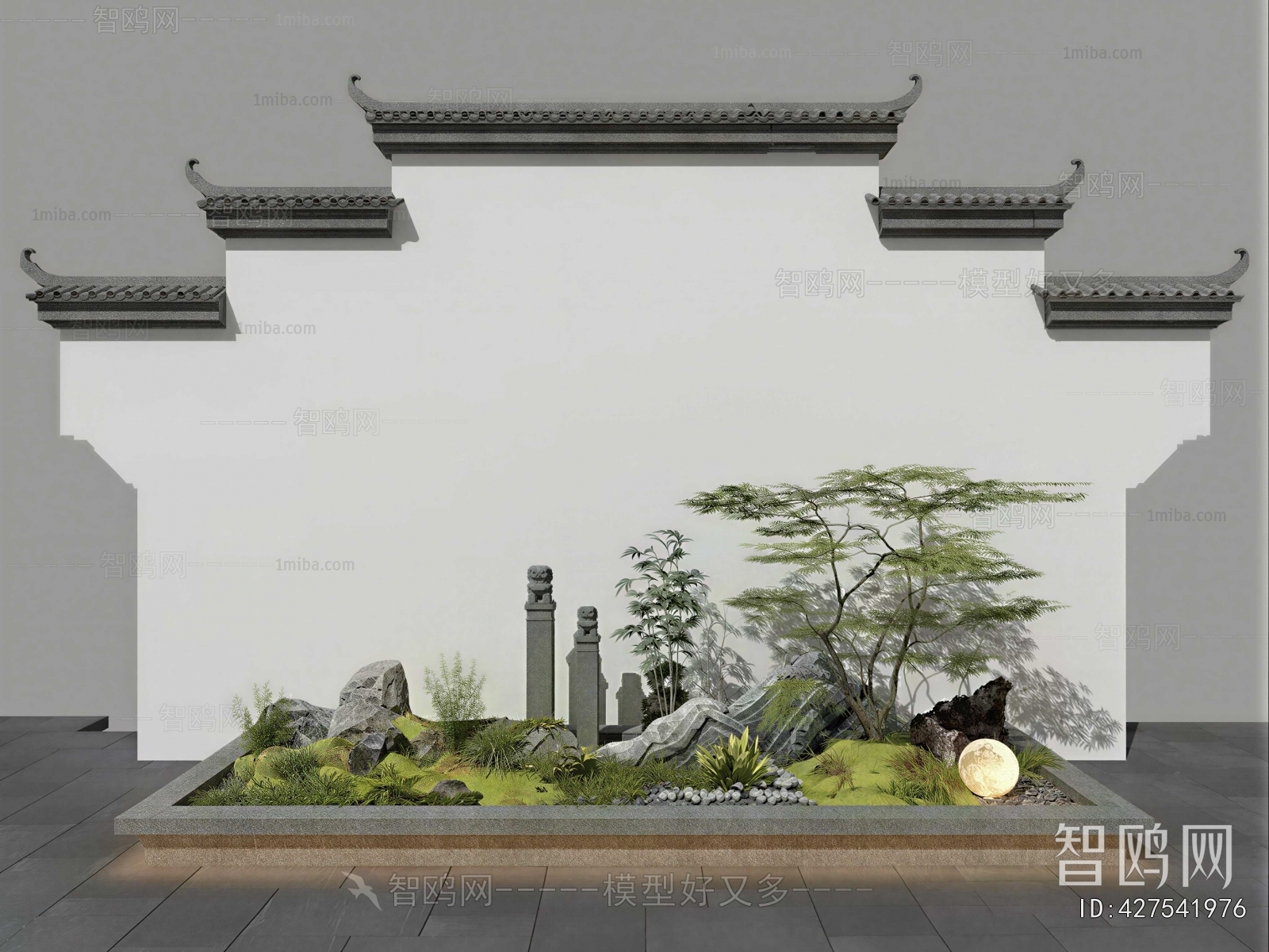 New Chinese Style Plant Landscaping