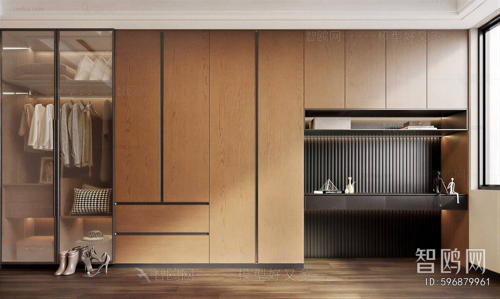 Modern Clothes Storage Area