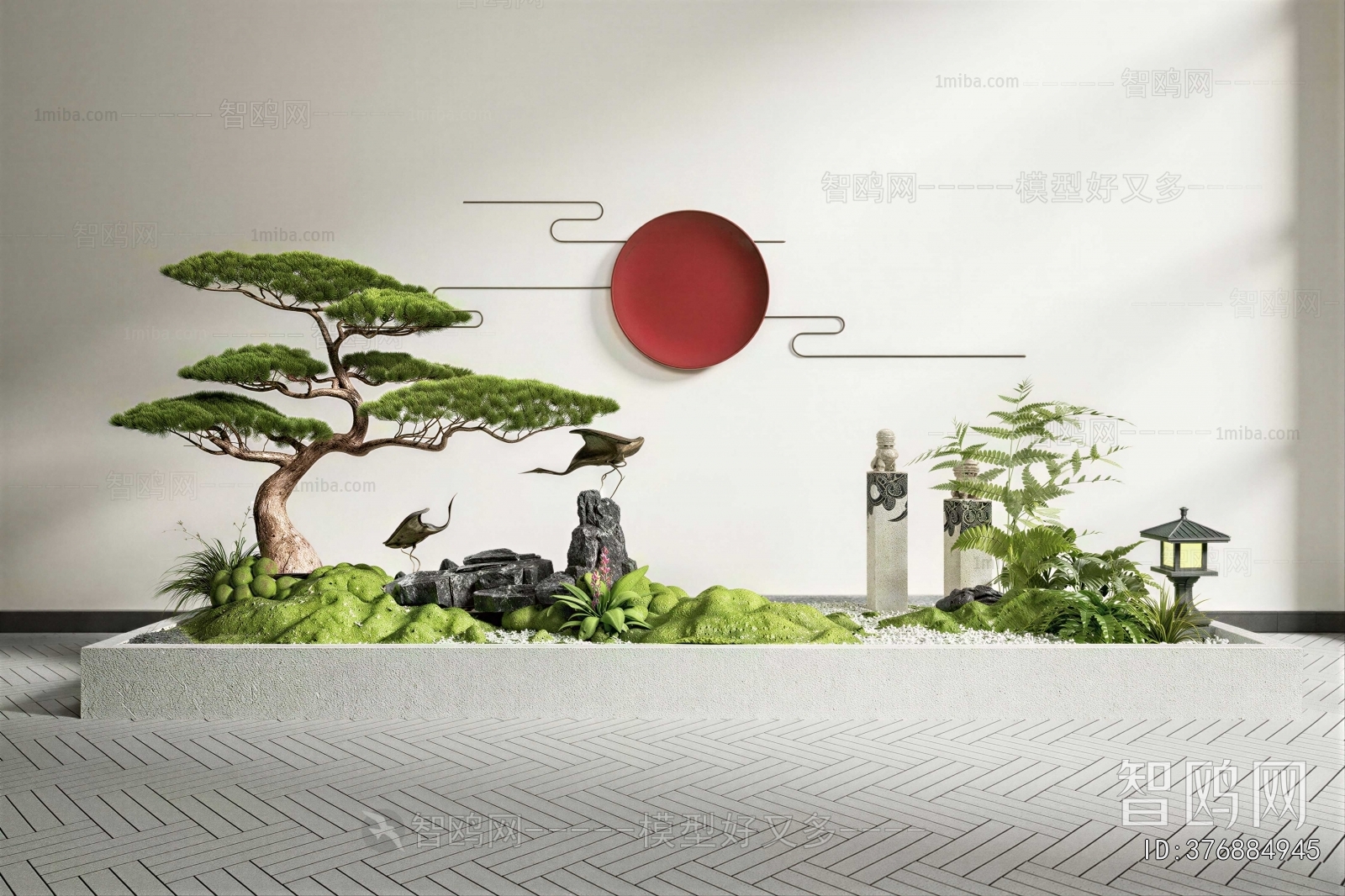 New Chinese Style Plant Landscaping