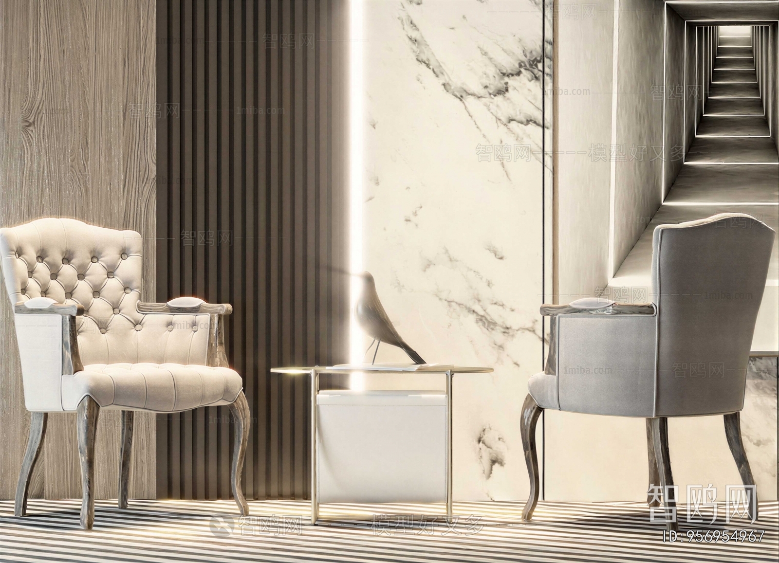 Simple European Style Lounge Chair