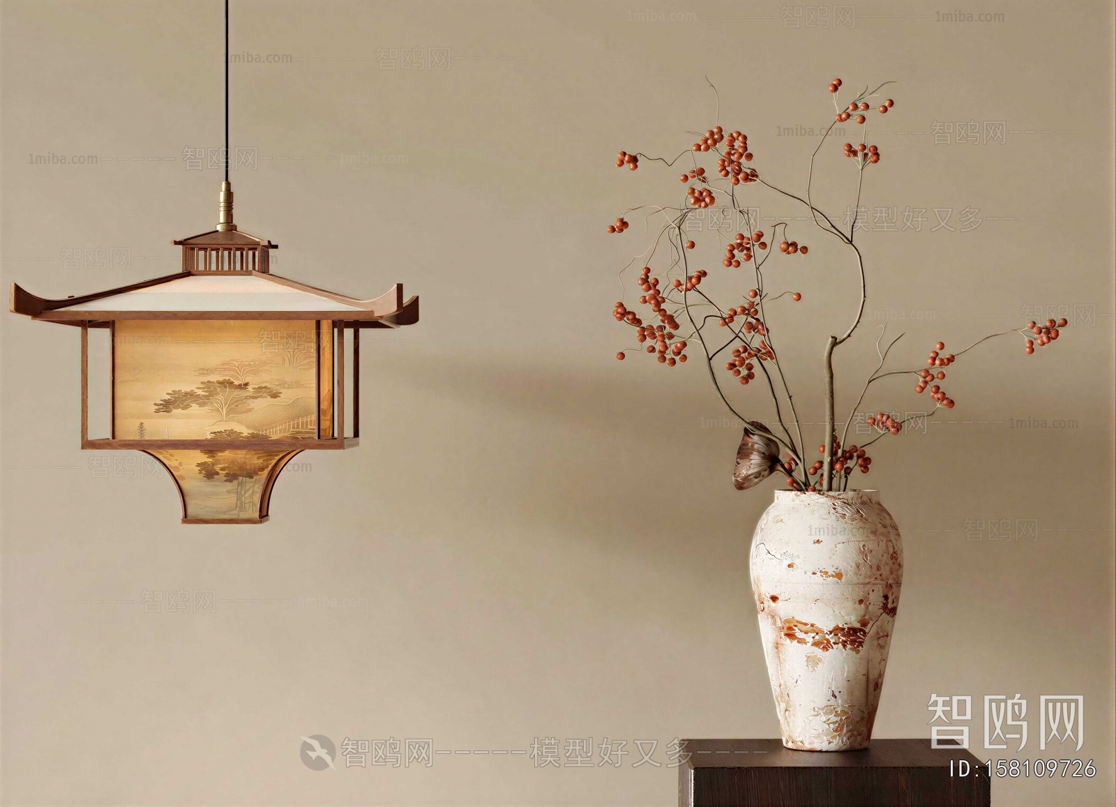 New Chinese Style Flower Arrangement