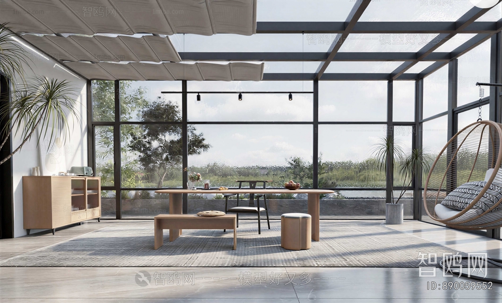 Modern Glass Sun Room