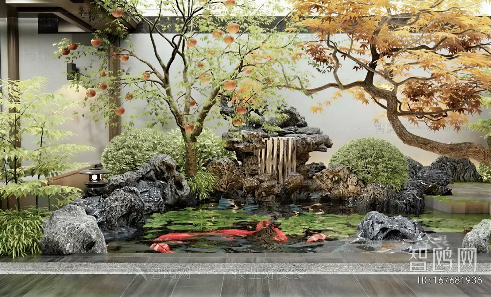 New Chinese Style Plant Landscaping