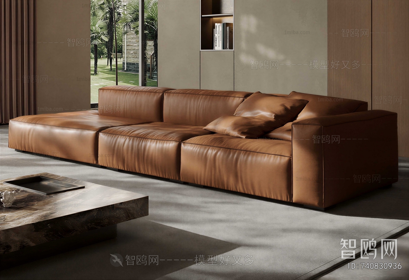 Modern Three-seat Sofa