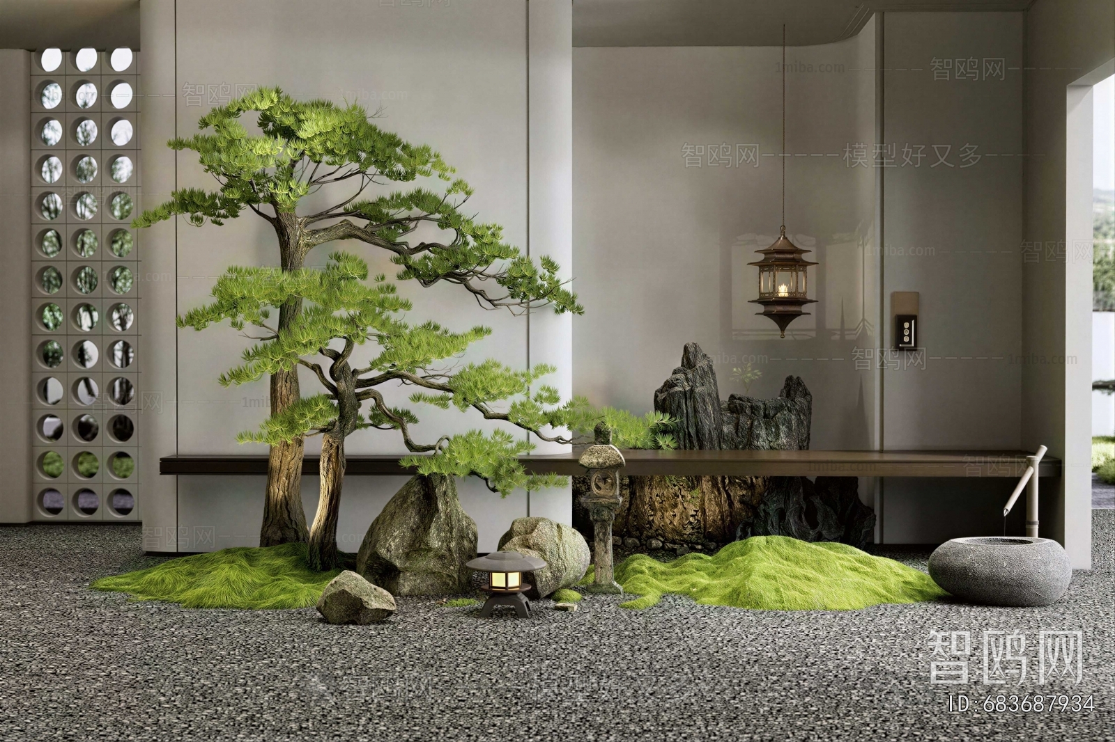 New Chinese Style Plant Landscaping