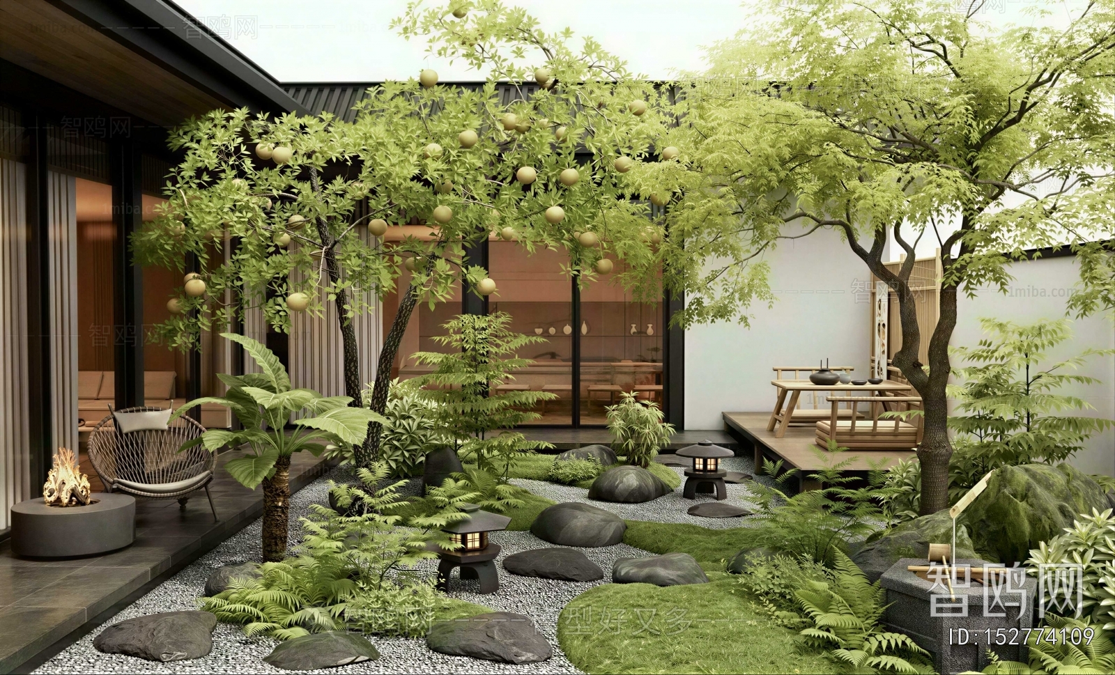 Japanese Style Courtyard/landscape