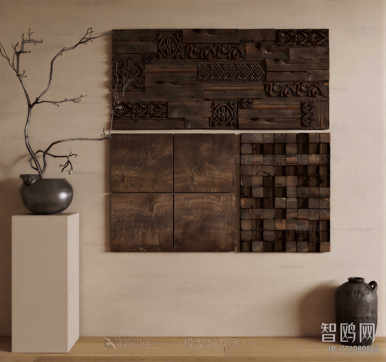 Wabi-sabi Style Wall Decoration