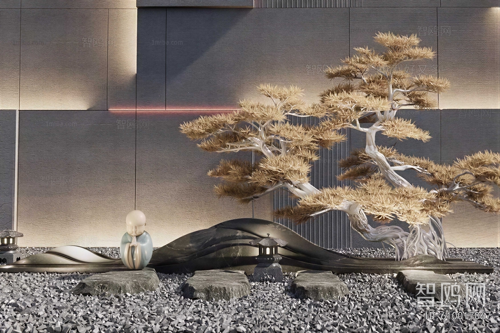 New Chinese Style Plant Landscaping