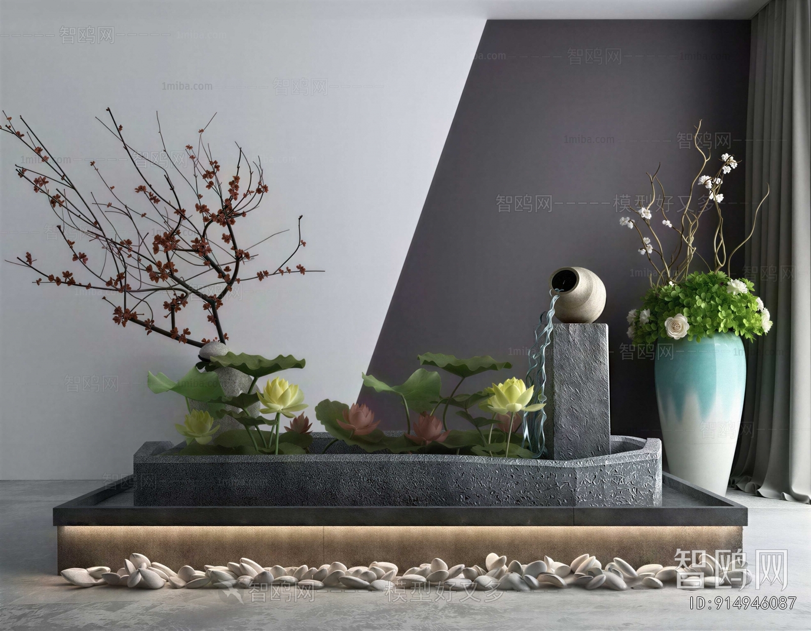 New Chinese Style Plant Landscaping