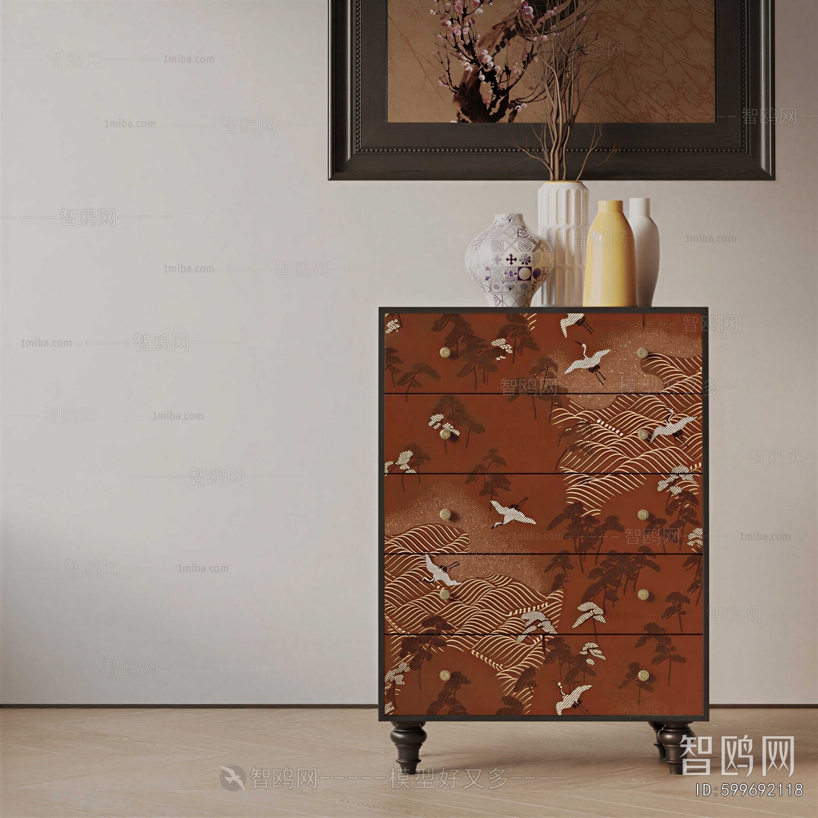 Wabi-sabi Style Entrance Cabinet