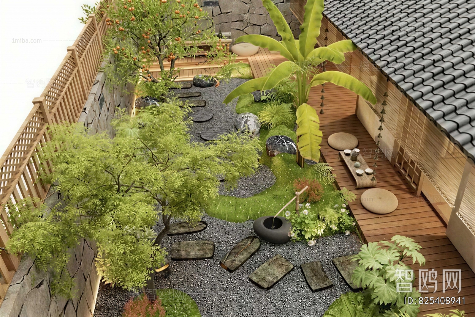 Japanese Style Courtyard/landscape