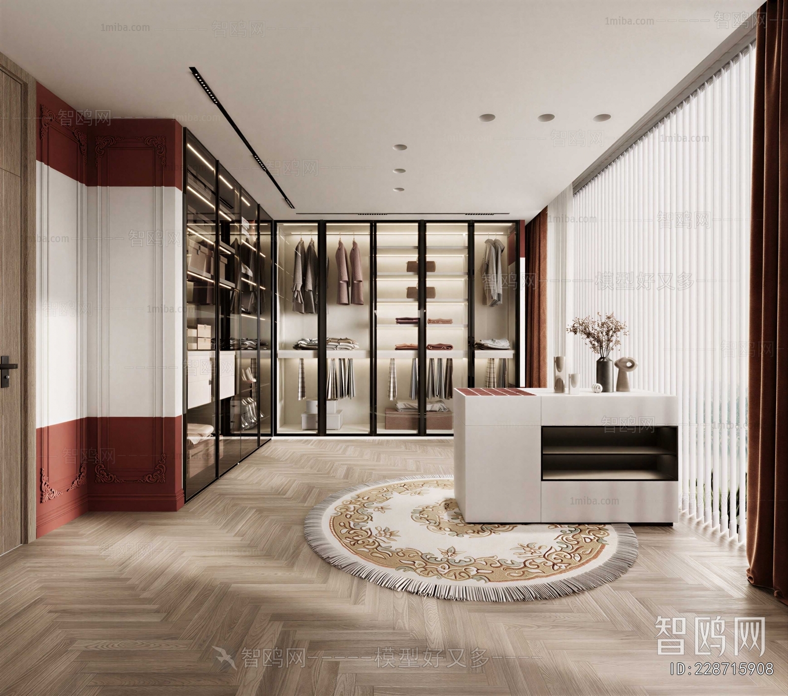 Modern Clothes Storage Area