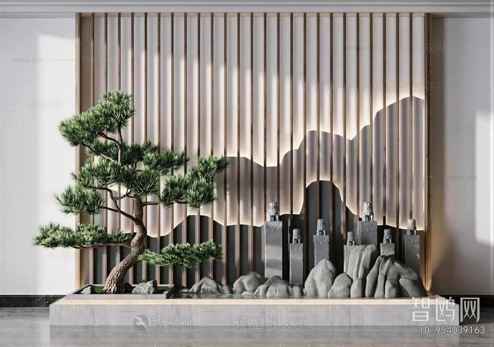 New Chinese Style Plant Landscaping