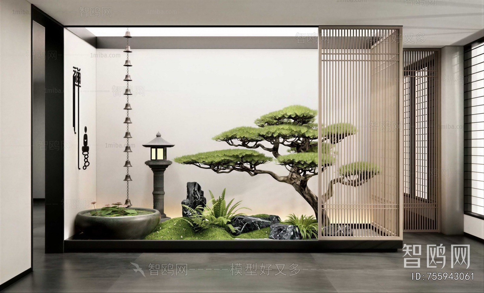 New Chinese Style Plant Landscaping