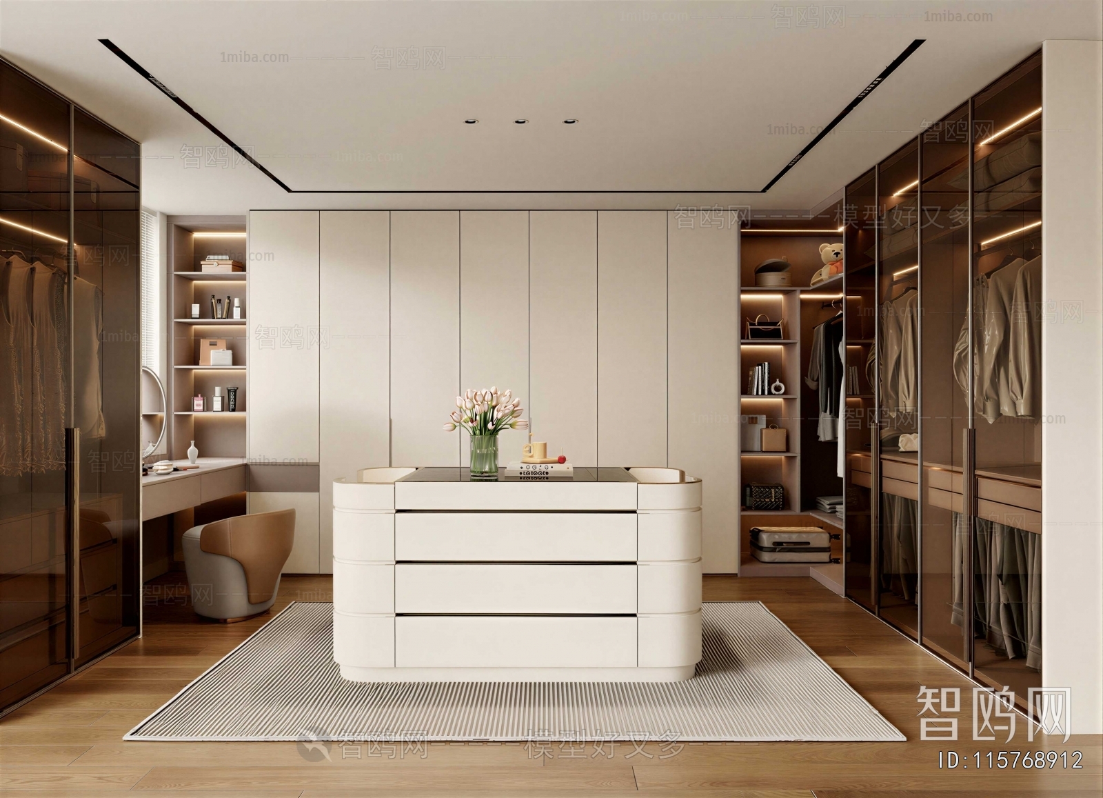 Modern Clothes Storage Area