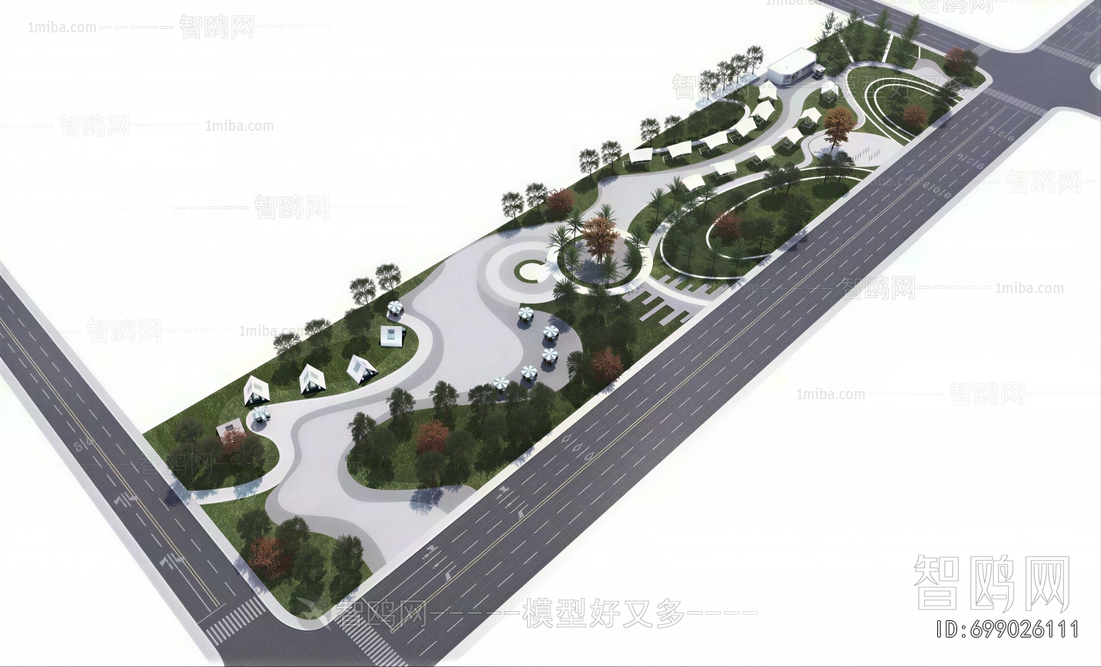 Modern Park Landscape