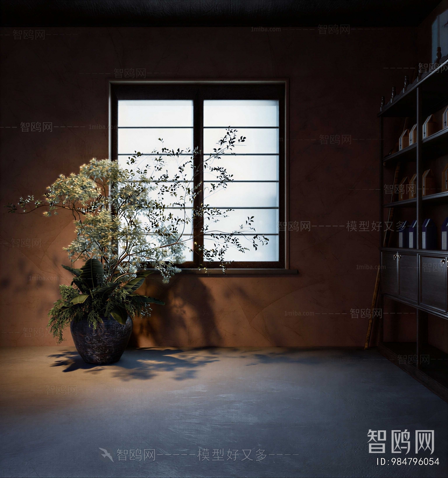 Wabi-sabi Style Study Space