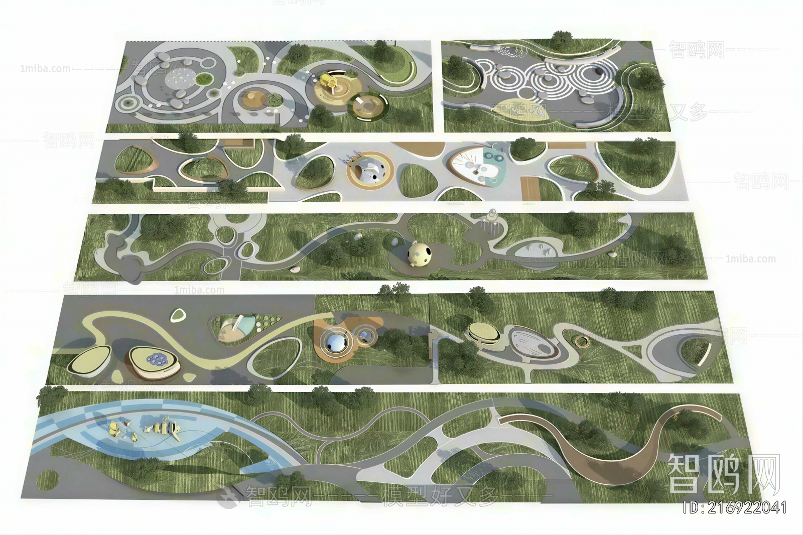 Modern Park Landscape