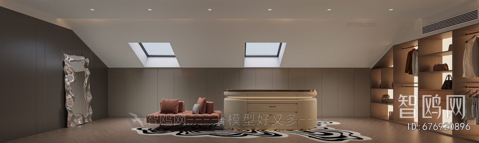 Modern Clothes Storage Area