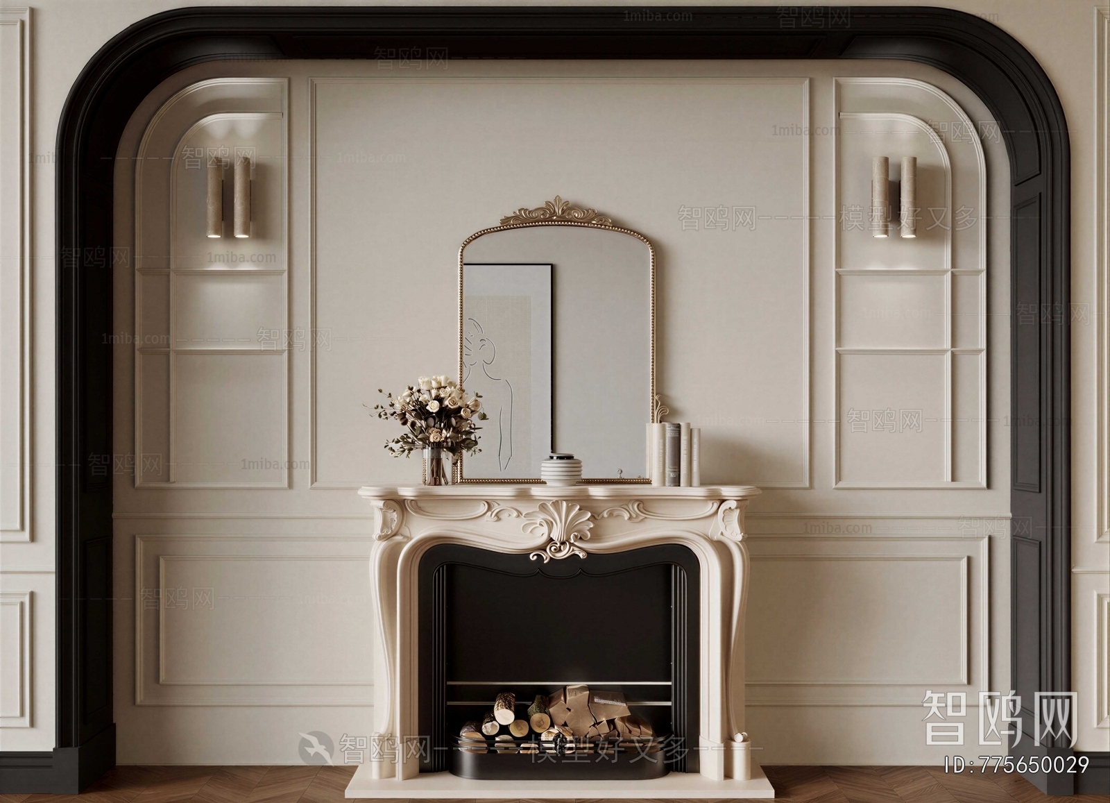 French Style Fireplace