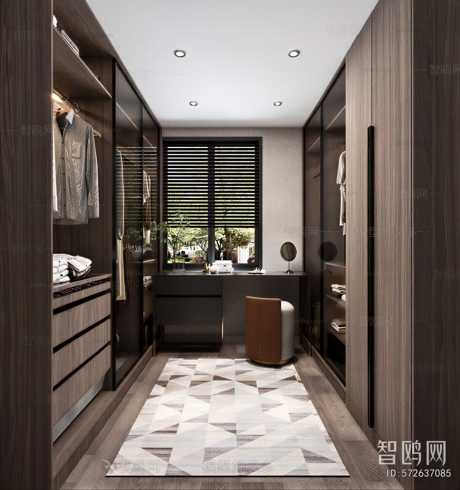 Modern Clothes Storage Area