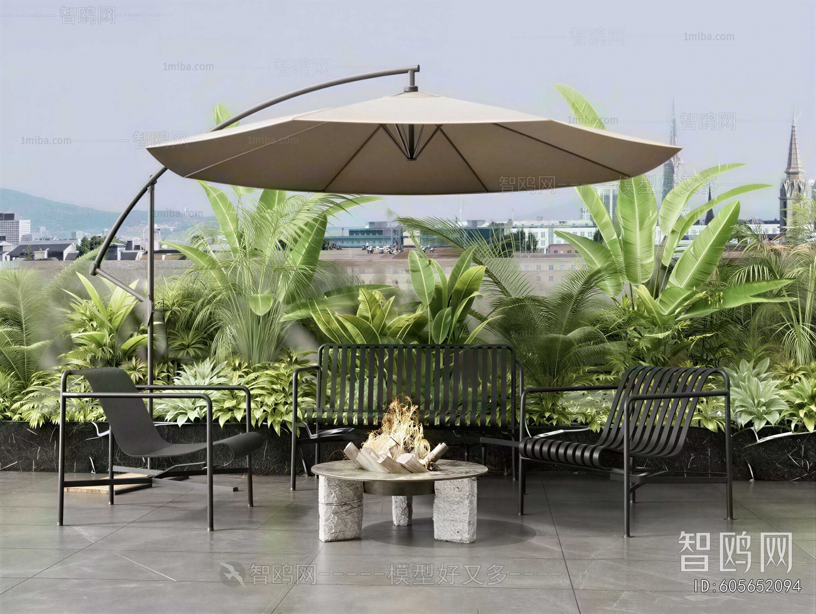 Modern Courtyard/landscape