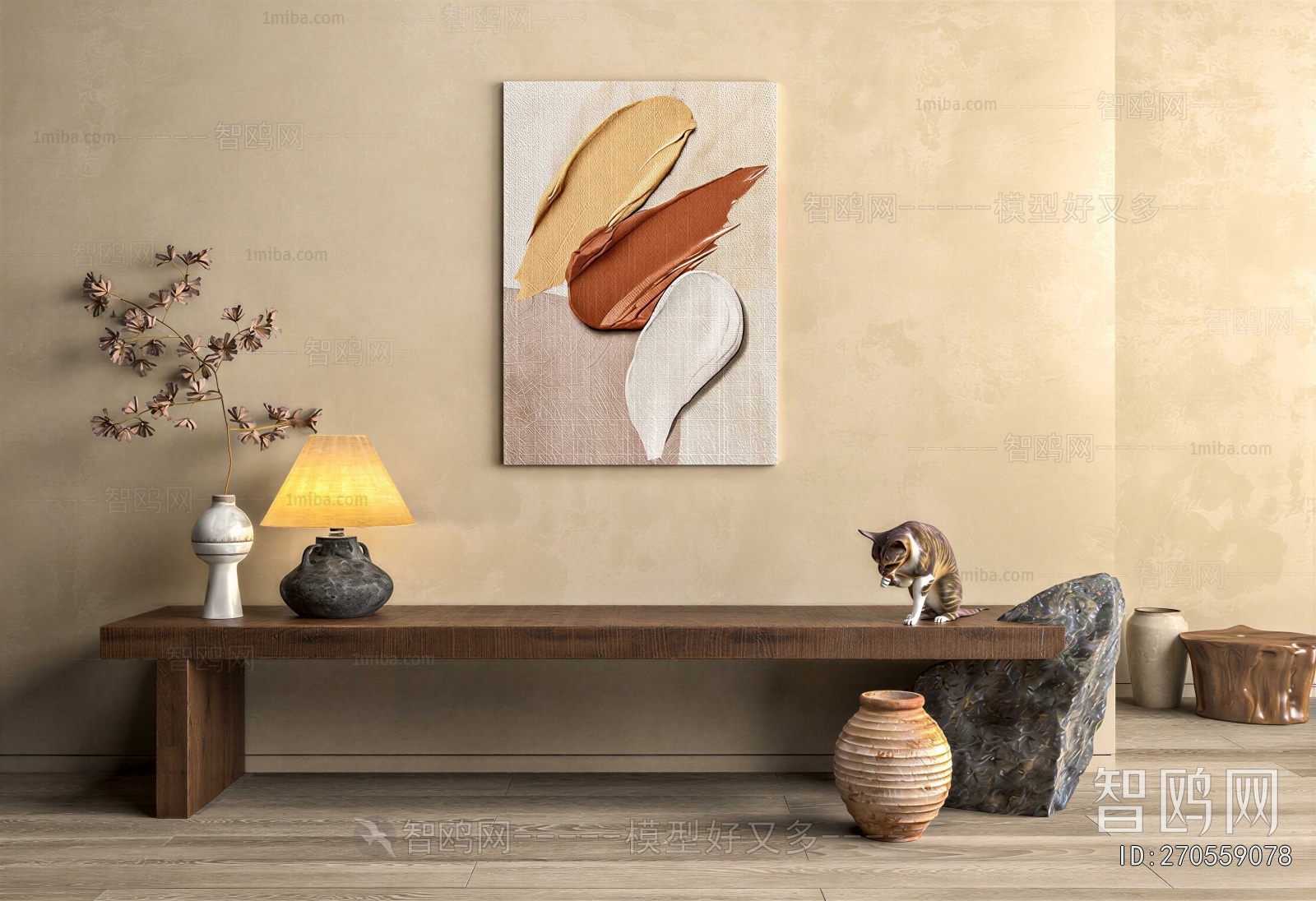 Wabi-sabi Style Console