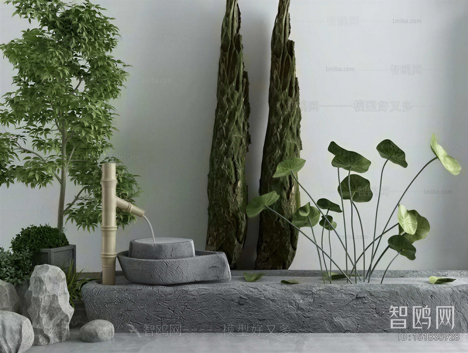 New Chinese Style Plant Landscaping