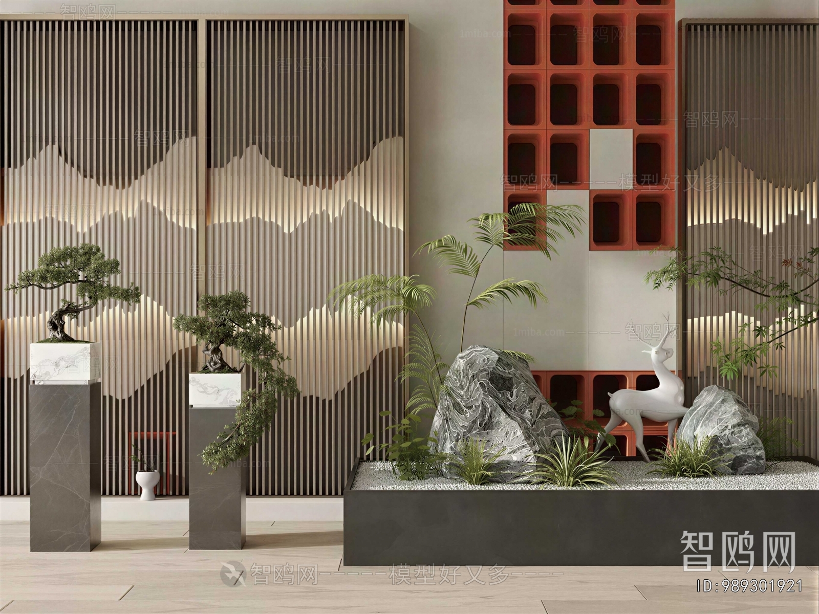 New Chinese Style Plant Landscaping