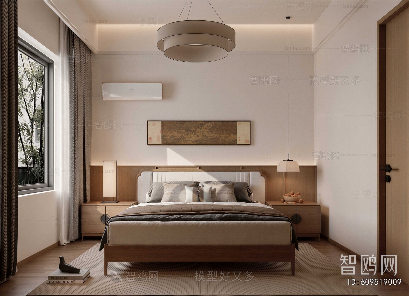 New Chinese Style Bedroom