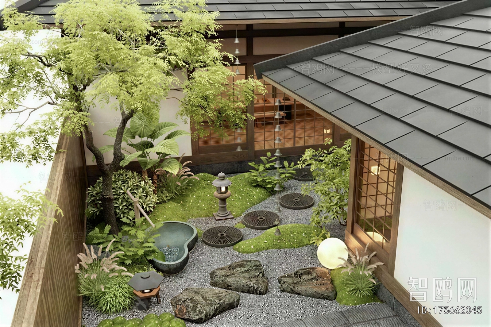 Japanese Style Courtyard/landscape