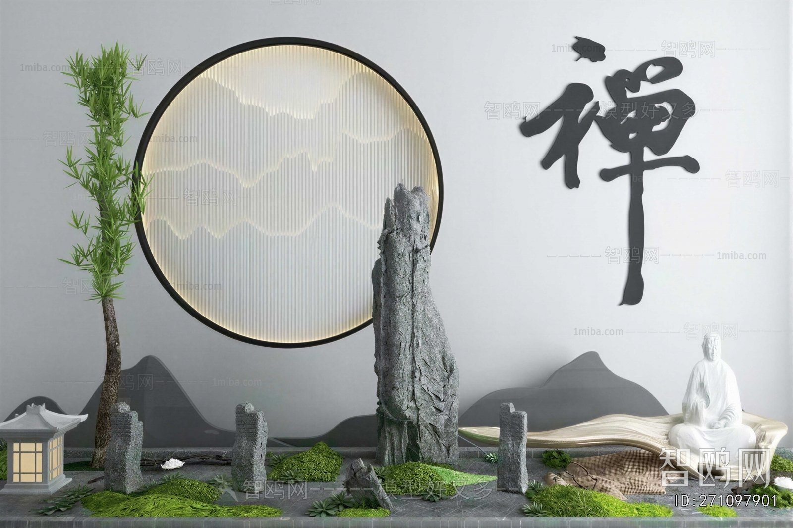 New Chinese Style Plant Landscaping