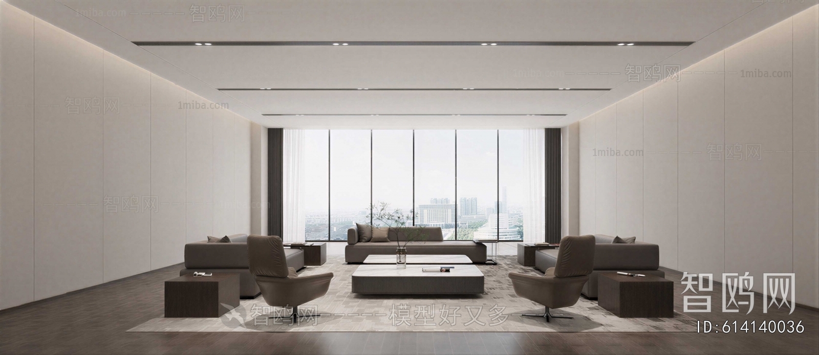 Modern Office Living Room