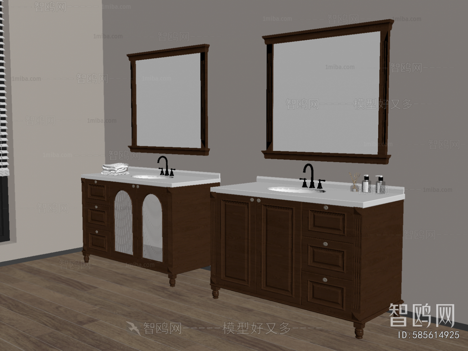 French Style Bathroom Cabinet