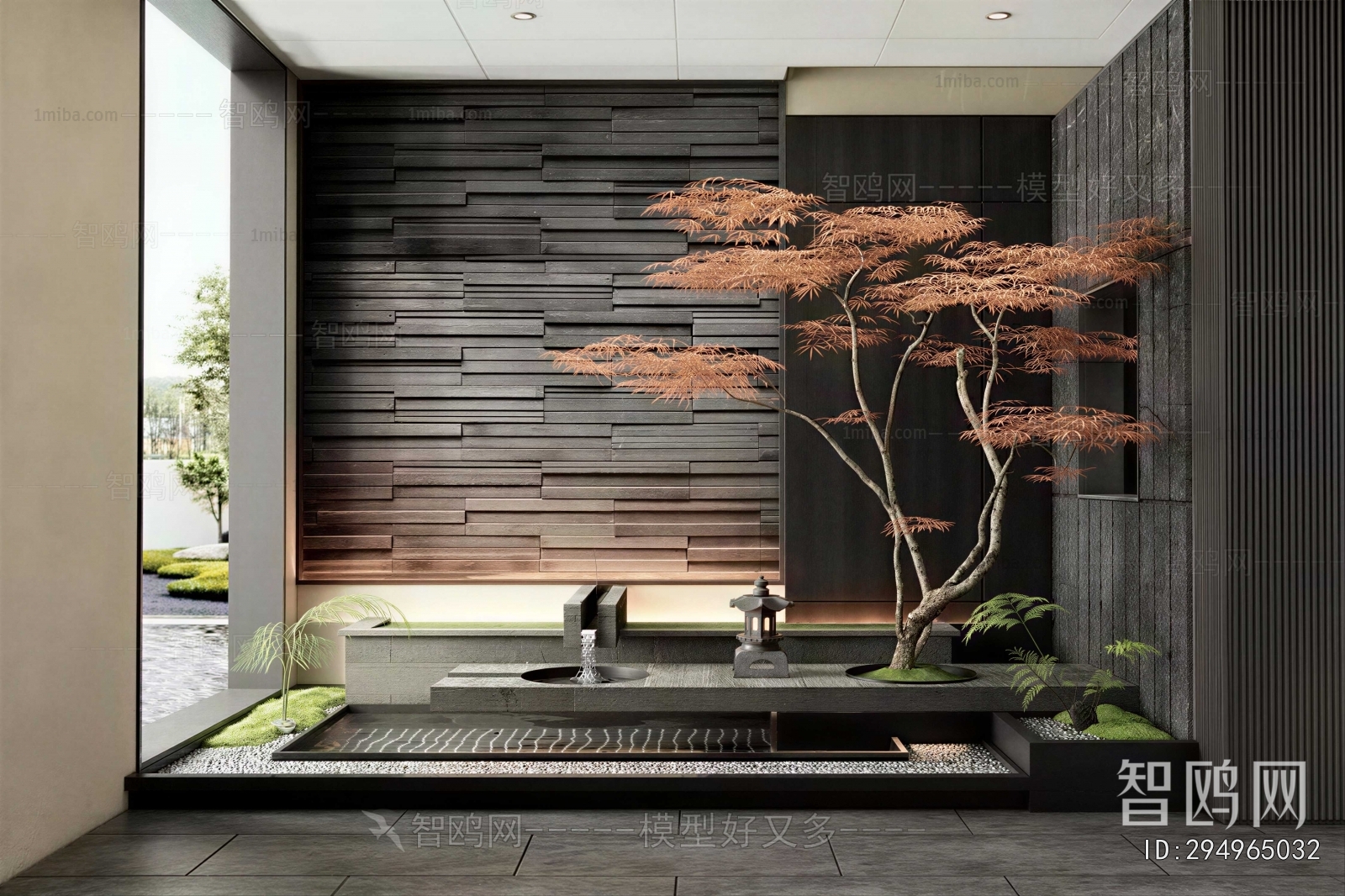 New Chinese Style Plant Landscaping