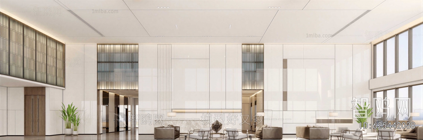 Modern Office Reception Desk