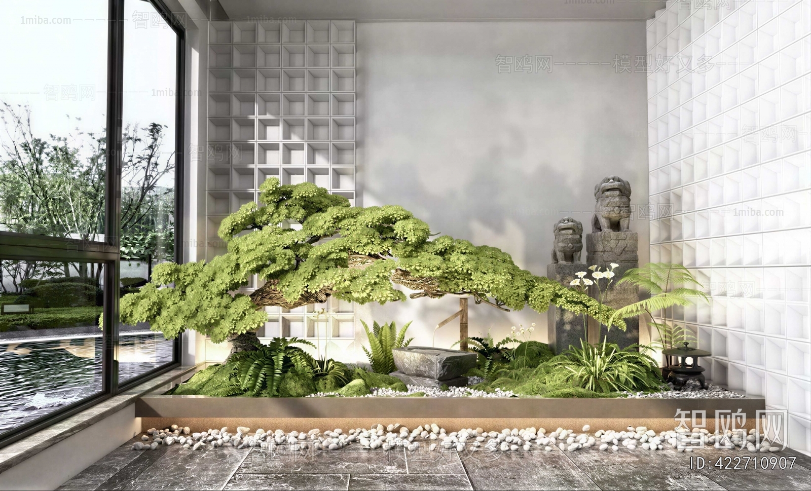 New Chinese Style Plant Landscaping