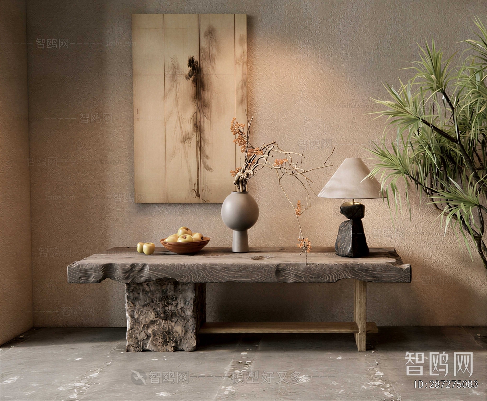 Wabi-sabi Style Console