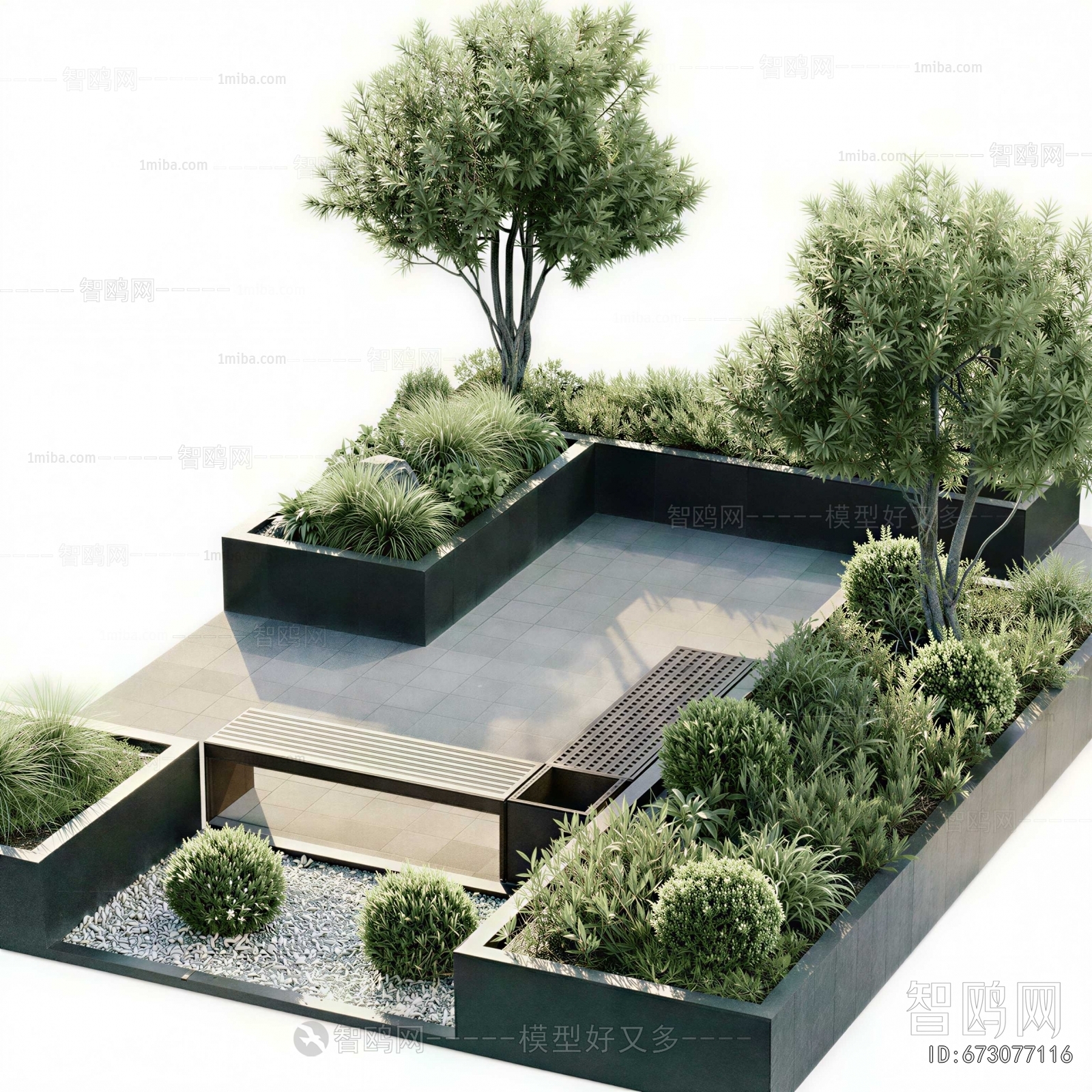 Modern Courtyard/landscape
