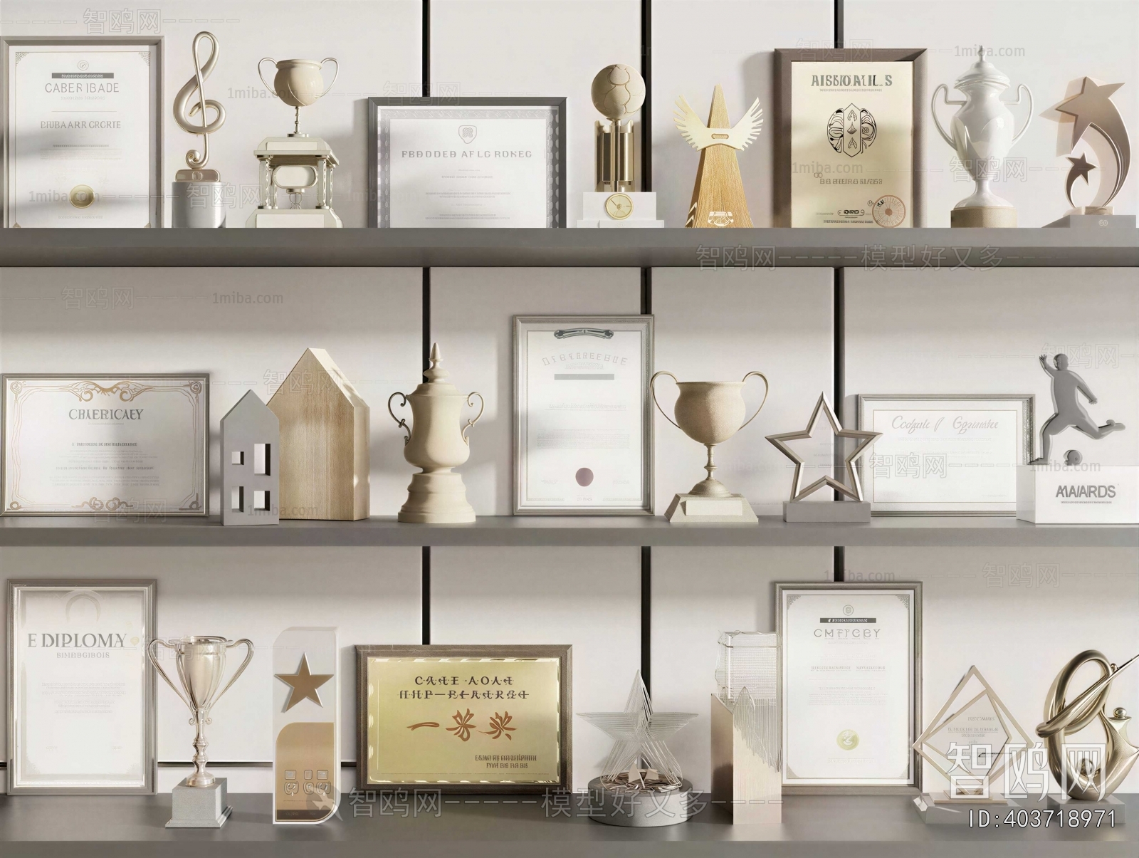 Modern Flag/badge/trophy/certificate