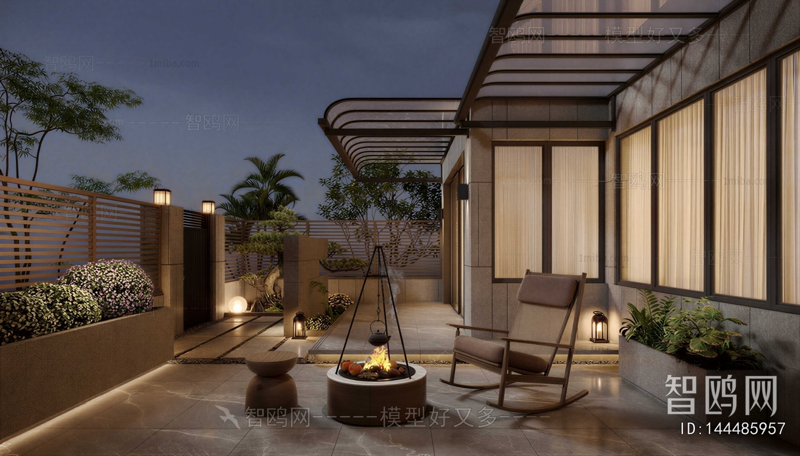 Modern Courtyard/landscape