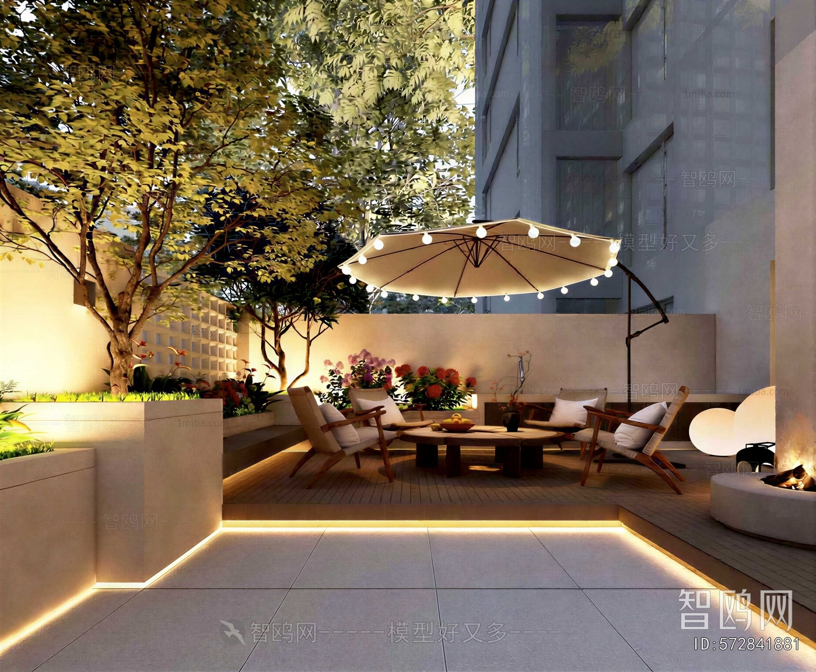 Modern Courtyard/landscape