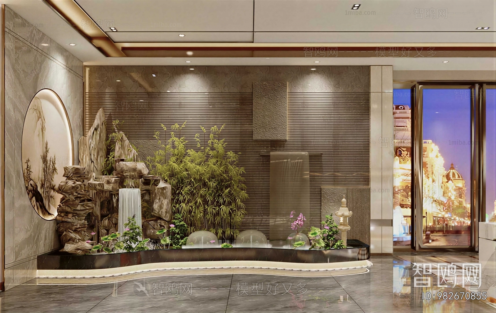 New Chinese Style Plant Landscaping